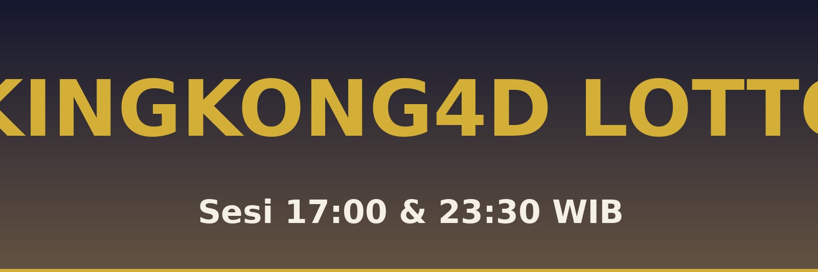 Kingkong4D Lotto Pelangiran